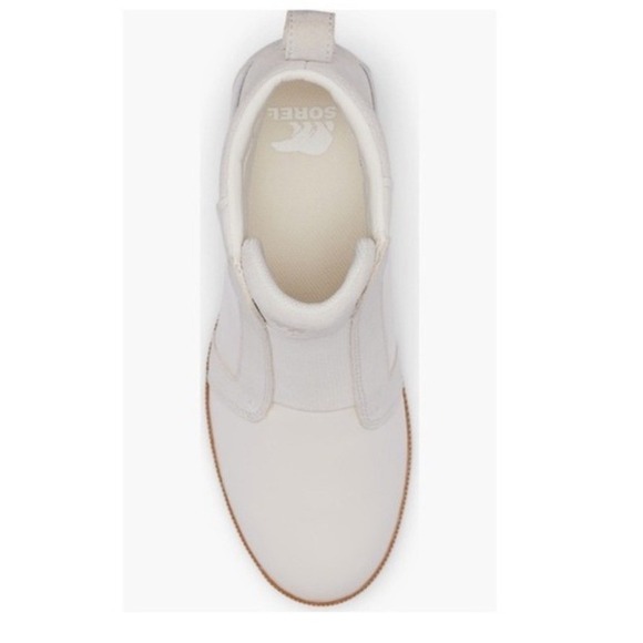 Sorel Out N About Wedge Leather Bootie, Ankle Boots White/Sea‎ Salt, Size 8, NWT - Picture 11 of 15